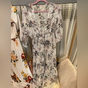 Charlotte Russe floral sheer kimono